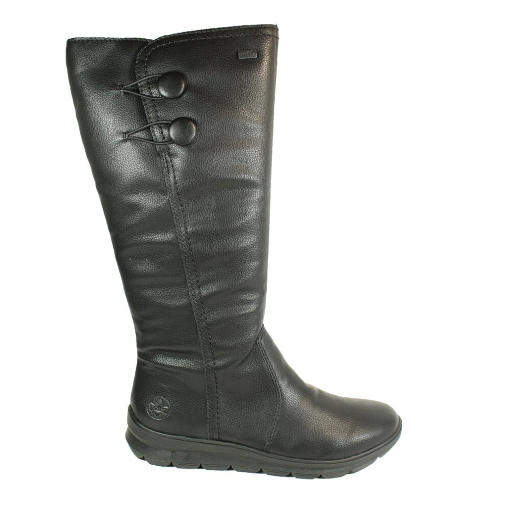 (8 (Adults')) Z0090-00 | Black | Womens Adjustable Long Leg Boots