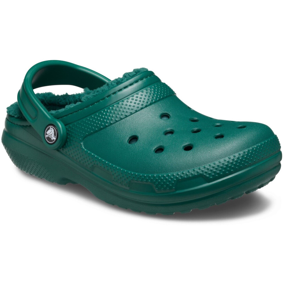 Crocs (Green, 4 (Adults')) Classic Lined Clog Thermoplastic Emerald Clogs