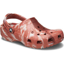 (Brown, 7 (Adults')) Crocs Marble Thermoplastic Dark Clay/Multi Clogs