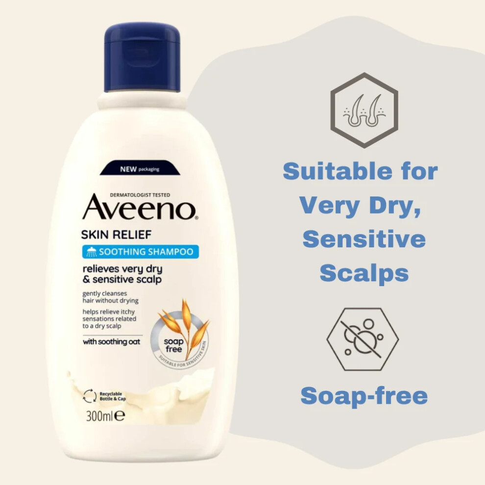 AVEENO SKIN RELIEF SOOTHING SHAMPOO+free gift Brooch