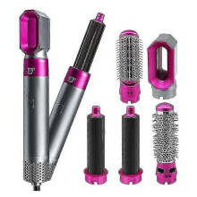 Electric Hair Dryer Hair Dryer 5 In 1 Hair Curler Automatic Hair Straightener Blow Dryer Brush Hair Dryer Pink