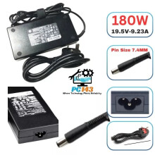 HP LAPTOP CHARGER 19.5V - 9.23A 180W PIN SIZE 7.4mm POWER LEAD - Refurbished