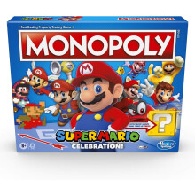 Monopoly Super Mario Celebration Edition Board Game for Super Mario Fans for Ages 8 and Up With Video Game Sound Effects