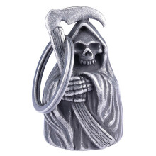 Vintage Style Grim Reaper Bell Pendant for Motorcycle Riders