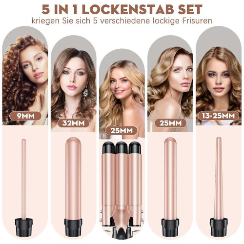 Curling Iron Set 5 in 1 Wave Iron - Curling Irons 1