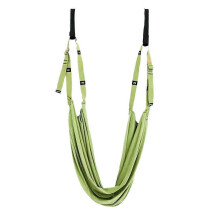 (Green) Aerial Yoga Rope Practice Stretch Strap Waist Trainer Handstand Fitness Workout Trainer Belt Durable