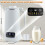 (White) Soymilk Maker, 20oz Automatic Nut Milk Maker with 10 Blades, Smart Hot and Cold with Delay Start/Keep Warm/Self Cleaning/Filter Function (White) 2