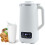 (White) Soymilk Maker, 20oz Automatic Nut Milk Maker with 10 Blades, Smart Hot and Cold with Delay Start/Keep Warm/Self Cleaning/Filter Function (White) 1