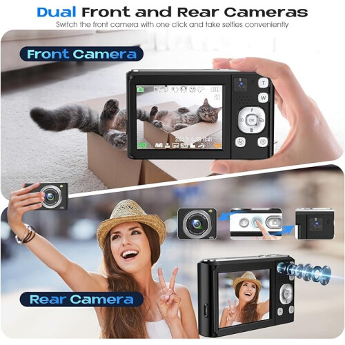 Digital Camera,Bofypoo 4K Autofocus Vlogging Camera with 32G 1