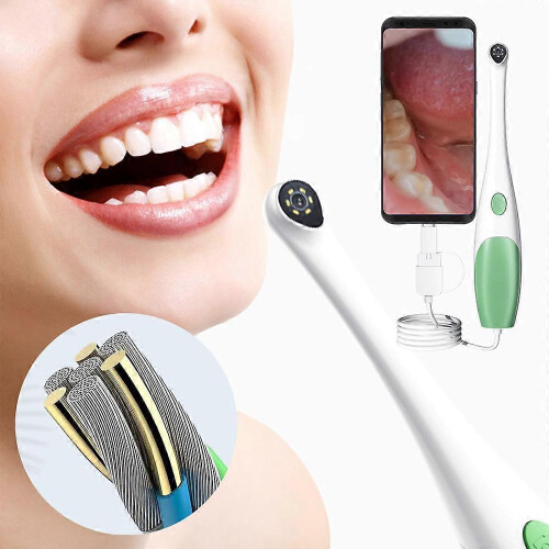 Visual Dental Endoscope HD 1080P 6 LED Light 3 In 1 Interface Teeth Camera Oral Mirror