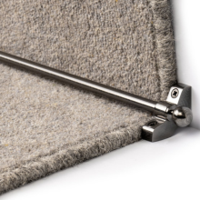 13 Pieces Stair Runner Rods 70cm Width - Pewter Finish