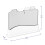 Alpina Coloured 4PCS Chopping Board Set Index Cutting Boards Stand Non-Slip 6