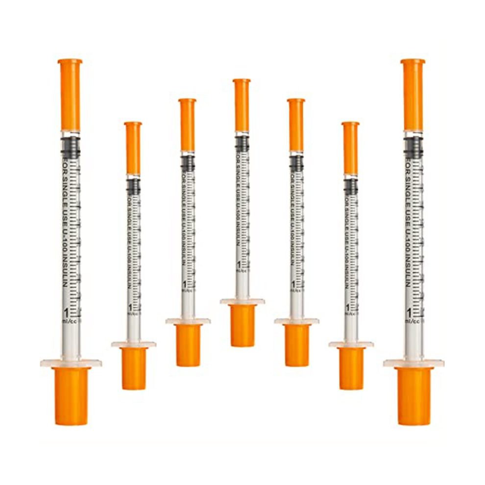 50Pcs/Pack 1ML Syringe with 30G (8Mm Long) Lab Supplies