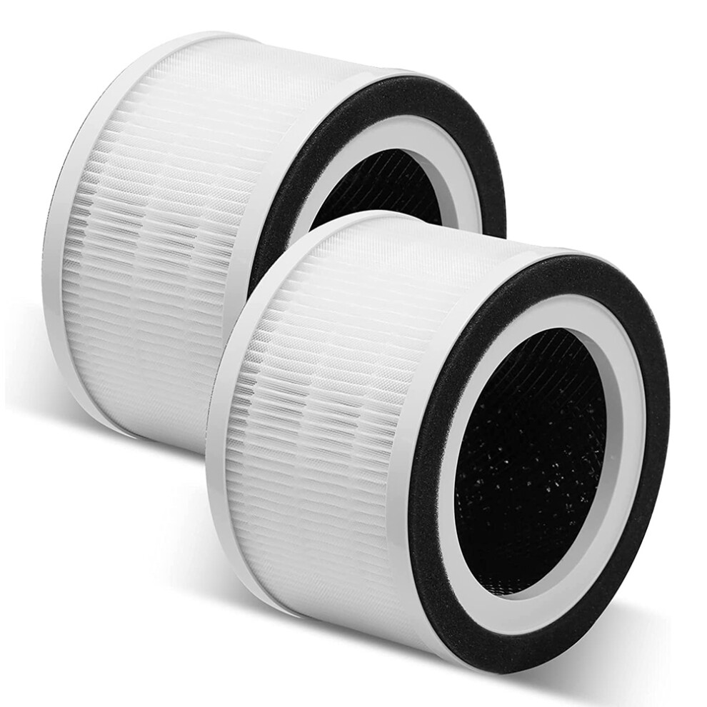 2Pack Replacement True HEPA Filter for Fillo/Halo Air Purifier