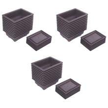 Lot de 30 pots de culture pour bonsaï avec plateau en plastique pour plantes de bonsaï pour jardin, cour, salon, balcon 16,5 x 12 cm