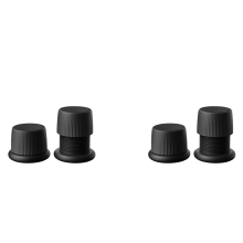 Lot de 4 rehausseurs de lit réglables et robustes pour meubles, canapé, table, canapé, sol - Noir