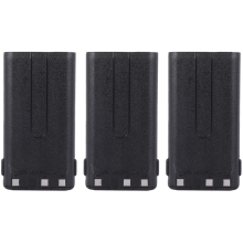 Lot de 3 coques de batterie KNB-14 pour talkie-walkie portable bidirectionnel -2107 -2107G -2100 -3107