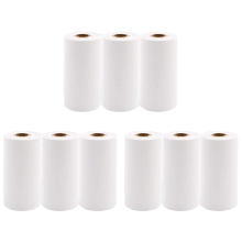Lot de 9 rouleaux de papier thermique imprimable 57 x 30 mm pour imprimante P1 P2