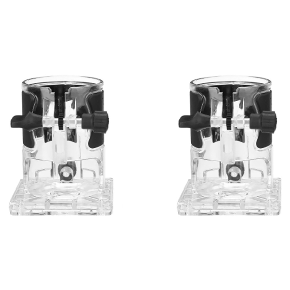2X Trimmer Machine Base Woodworking Cutter Electric Trimmer Machine Base Power Tool Accessories Plunge Router Base 4853745014605