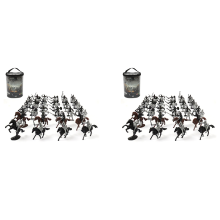 104 pièces modèle de cheval de guerre de cavalerie médiévale jouets modèle de guerrier médiéval antique romain