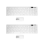 2X Wireless Slim White Keyboard + Wireless Optical Mouse Set for PC and Laptop 2