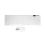 2X Wireless Slim White Keyboard + Wireless Optical Mouse Set for PC and Laptop 4