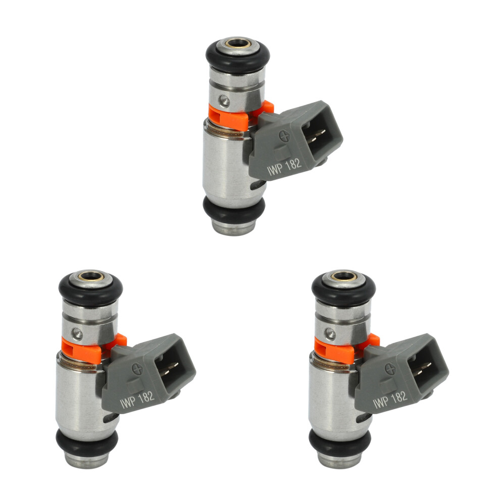 3X Automotive Fuel Injector Nozzle For Gilleh Pi8732885 Gts250 300 Iwp 182 Iwp182 Silver 4853745019419