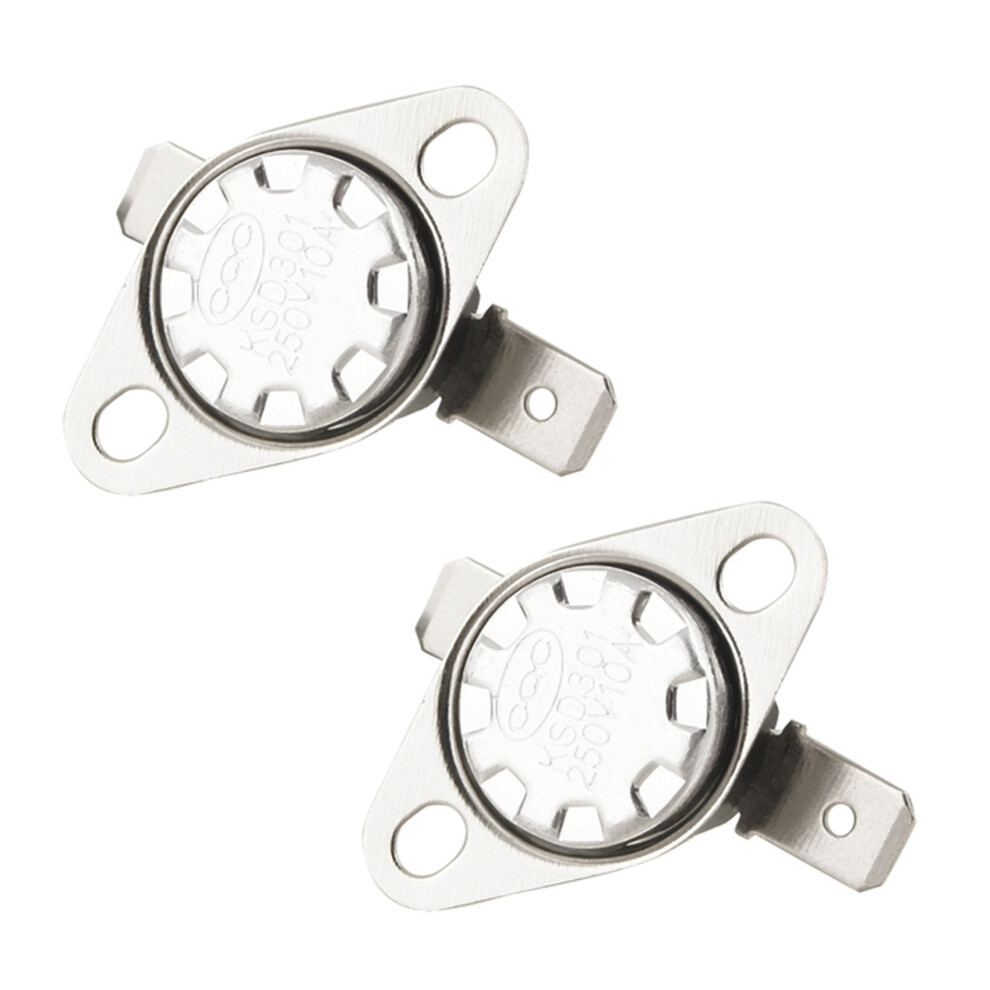 2X KSD301 250V 10A Thermostat Interrupteur de contrôle de température 135 Celsius NC