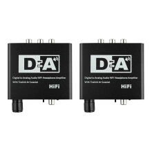 Convertisseur audio Hifi coaxial optique numérique 2X 192KHz Toslink vers RCA analogique 3,5 mm avec SPDIF