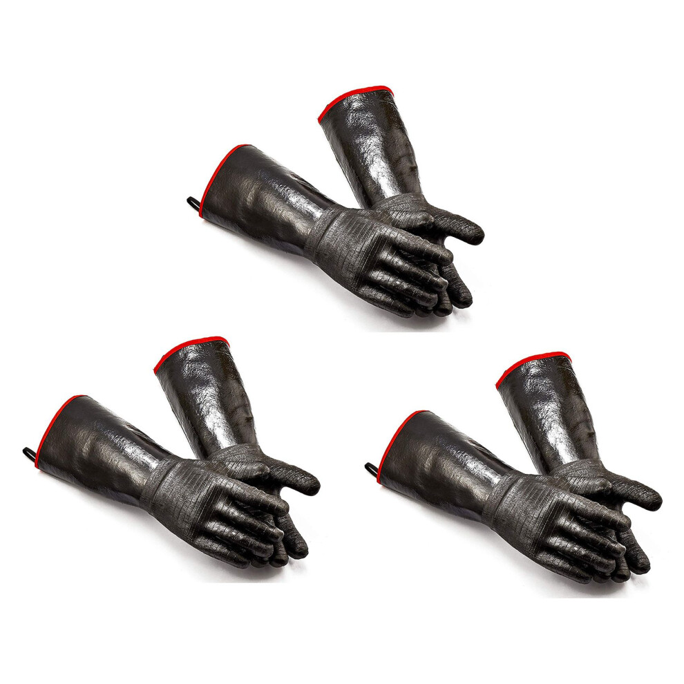 Lot de 6 gants de cuisine isolés pour barbecue/grill/fumoir/four/pâtisserie