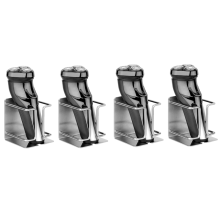 Lot de 4 supports de rasoir électrique muraux auto-adhésifs en acier inoxydable pour salle de bain