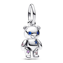 Pandora Movable Teddy Bear Silver Dangle Genuine Charm 792986C01