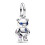 Pandora Pandora Movable Teddy Bear Silver Dangle Genuine Charm 792986C01 1