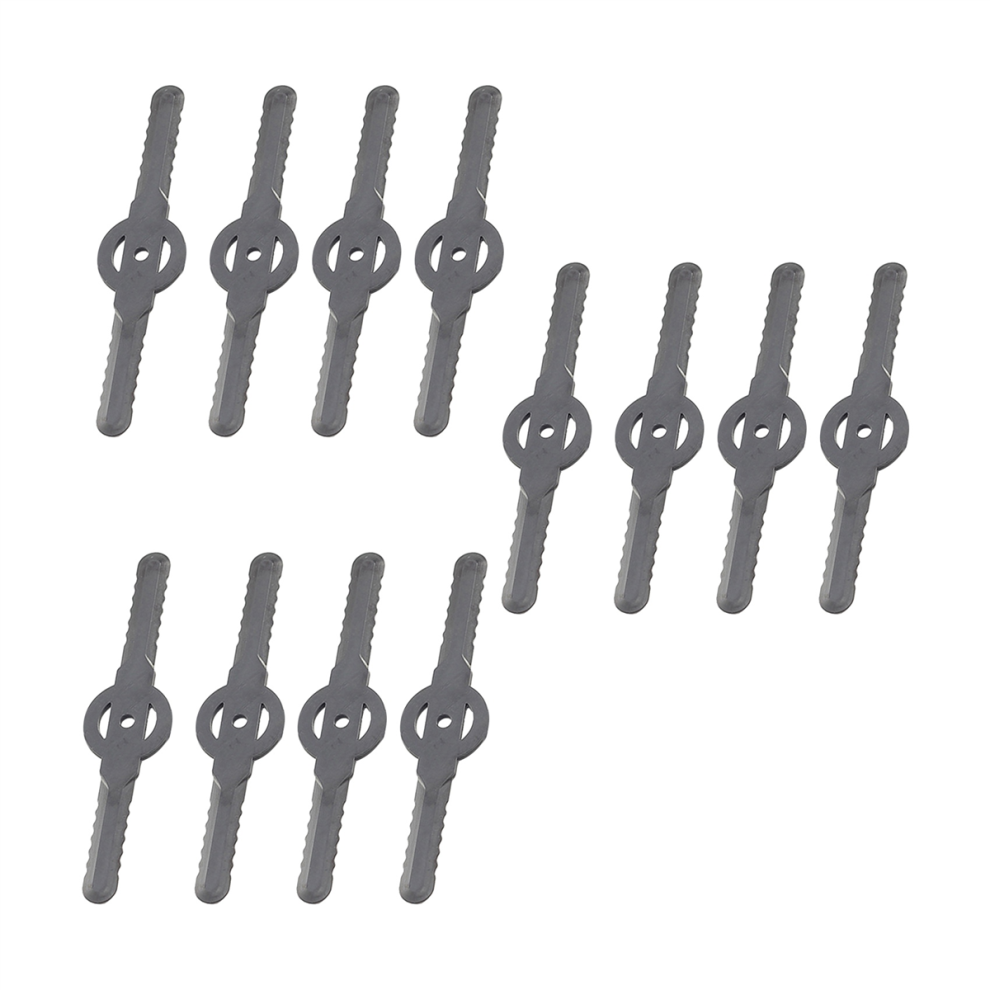 Lot de 60 lames de coupe-herbe en plastique pour tondeuse à gazon sans fil, outil de jardin, accessoires pour tondeuse à gazon