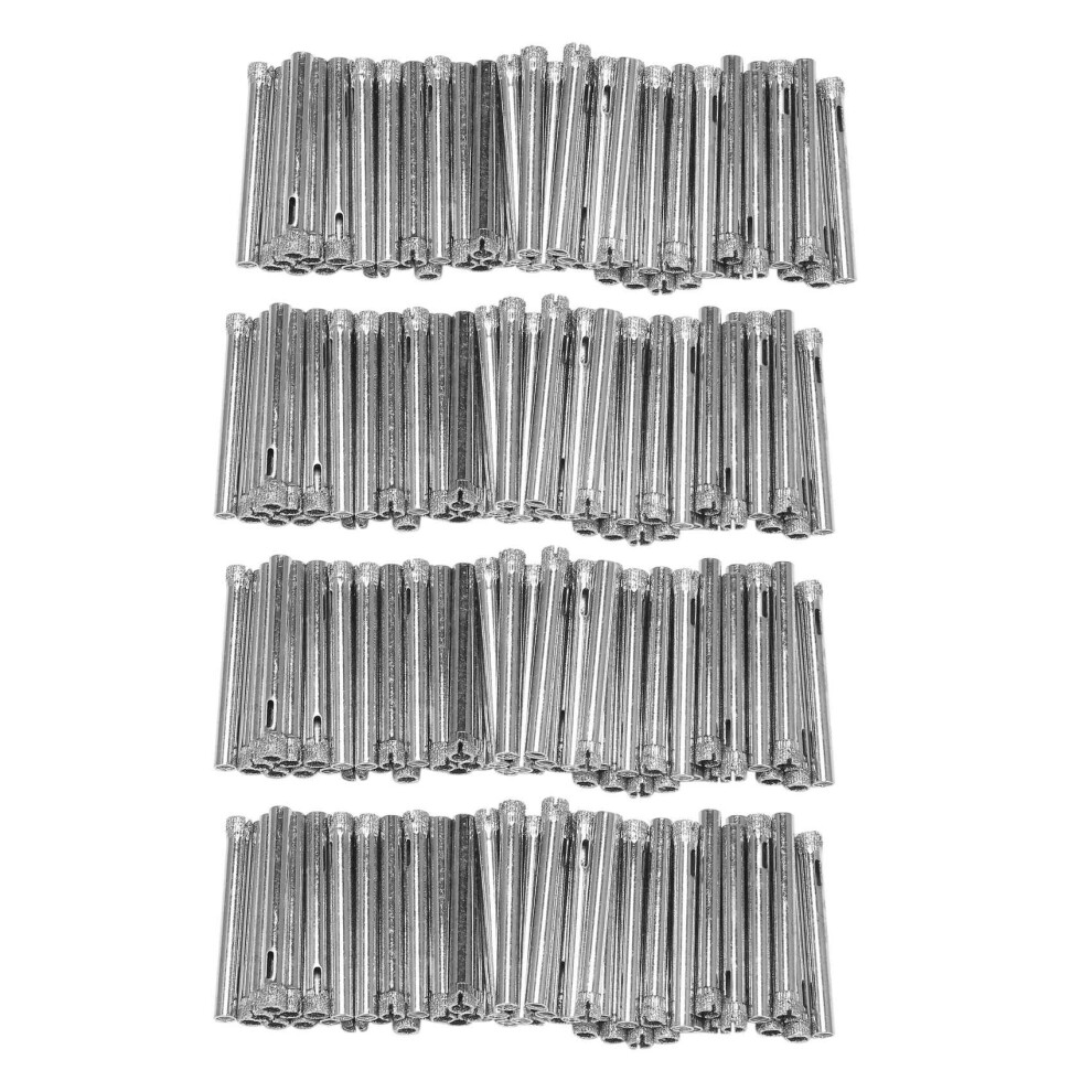 Ensemble de 200 forets diamantés de 6 mm pour scie cloche à pointe diamantée pour carrelage, verre, céramique, porcelaine, marbre