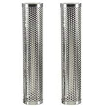 2X Accessoires en acier inoxydable pour barbecue Maille perforée Tube de fumoir Générateur de gril de barbecue Outil de filtre de fumoir