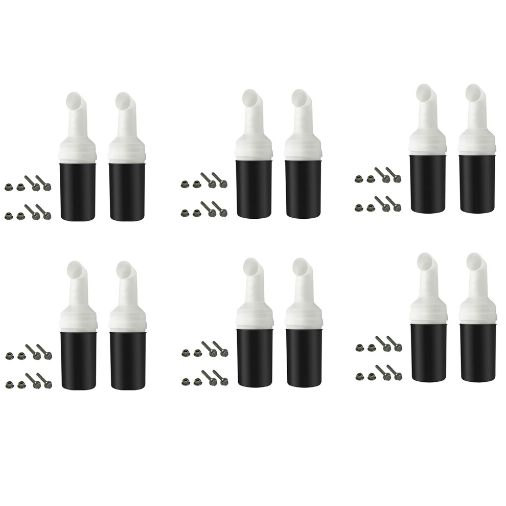 Lot de 12 bouteilles de sable pour chariot de golf blanc avec support pour bouteille de sable et graines de gazon Yamaha EZGO Club Car Golfers