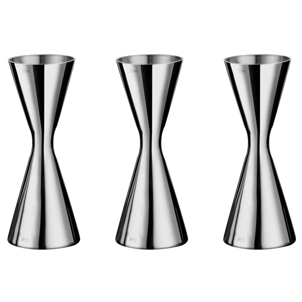 4X Stainless Steel Measure Cup Double Head Bar Party Wine Cocktail Shaker Jigger 45Ml 4853530782696