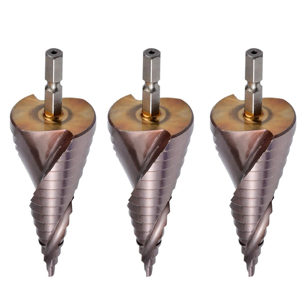 Photos - Bits / Sockets 3X M35 HSS Co Step Drill Bit Cobalt Cone Drill Bits 4-32mm Wood Stainless Steel Metal Hole Saw Tool Set Hex