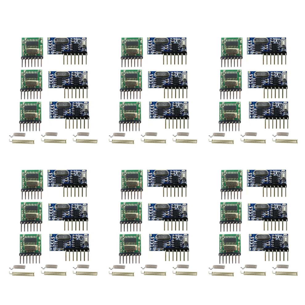 Module émetteur et récepteur RF sans fil RX480E-4WQB 433 MHz 6 jeux de liaison de sortie à 4 canaux pour télécommande