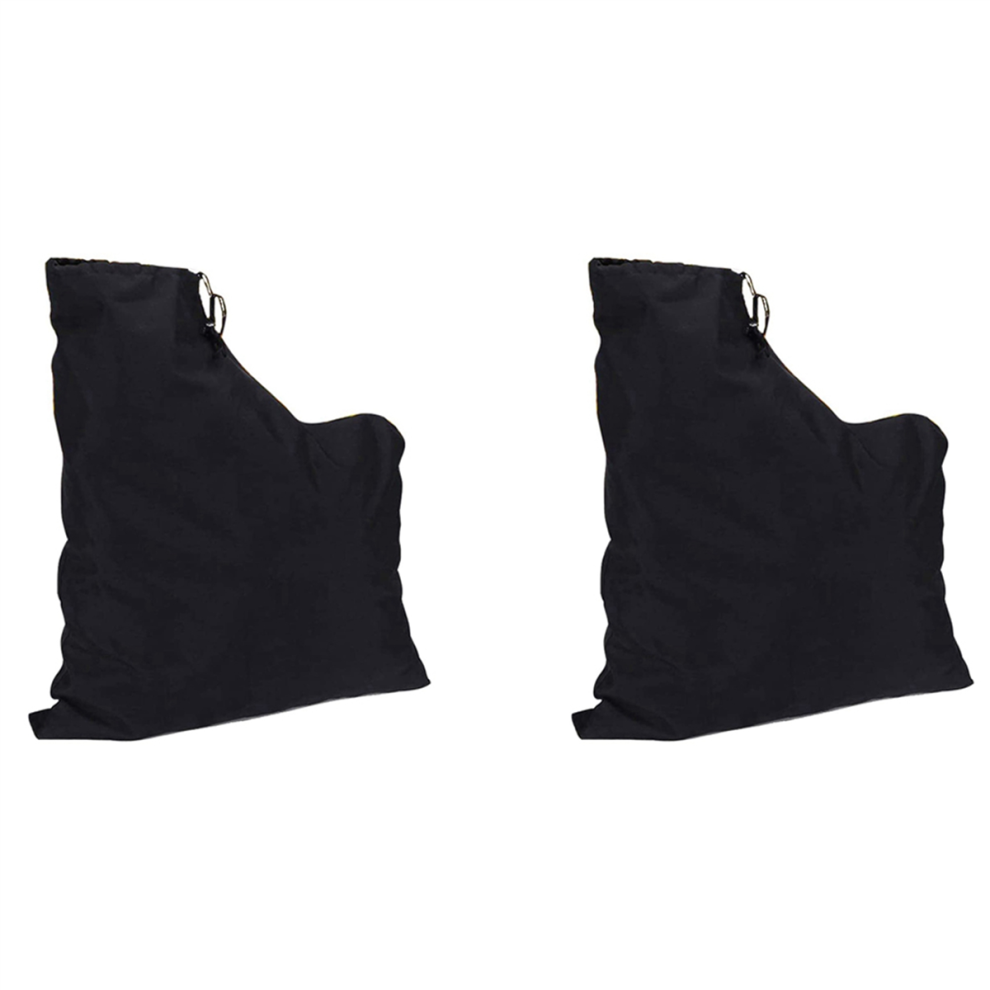 Lot de 2 sacs de souffleur de feuilles à fermeture éclair pour aspirateur et souffleur de feuilles pour jardin et pelouse