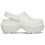 Crocs (White, 7 (Adults')) Crocs Stomp Clog Thermoplastic Chalk Clogs 7