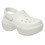 Crocs (White, 6 (Adults')) Crocs Stomp Clog Thermoplastic Chalk Clogs 8