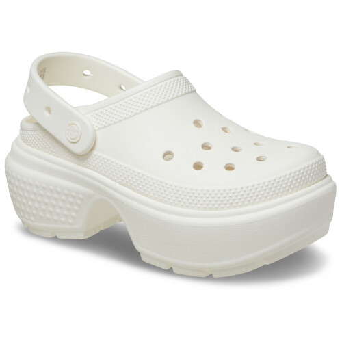 Crocs (White, 6 (Adults')) Crocs Stomp Clog Thermoplastic Chalk Clogs 1