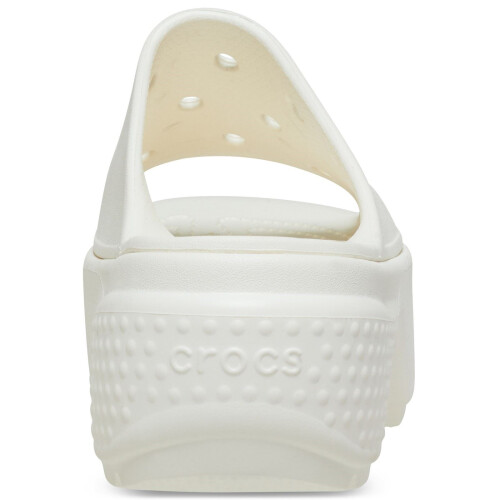 Crocs (White, 8 (Adults')) Crocs Stomp Slide Thermoplastic Chalk Slides 2