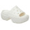 Crocs (White, 6 (Adults')) Crocs Stomp Slide Thermoplastic Chalk Slides 8