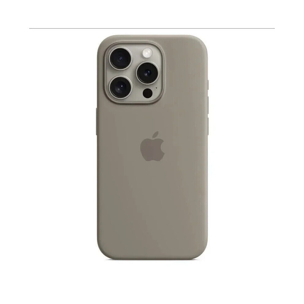 Photos - Case  Liquid Silicone  For iPhone 16 15 14 13 12 Pro Max 16 Plus Logo Cover Skins(Clay, For 13 Pro Max)