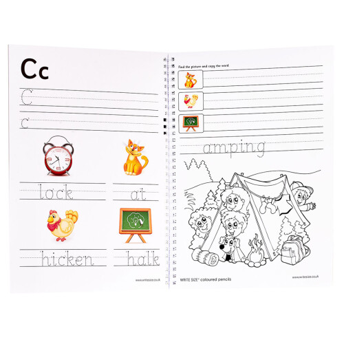 Write Size Alphabet and Handwriting Practice Pad Book 2 1