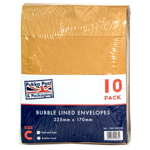 Gold Bubble Envelope 170 X 225 C (Pack of 10)