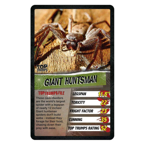 Top Trumps Top Trumps Card Game Spiders 2